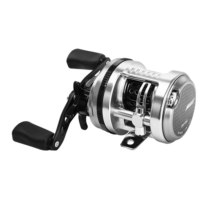 DEUKIO All-Metal Drop Wheel Drum Wheel Stream Horse Mouth Reel Wheel For Sea And Fresh Water Fishing Left Hand Wheel