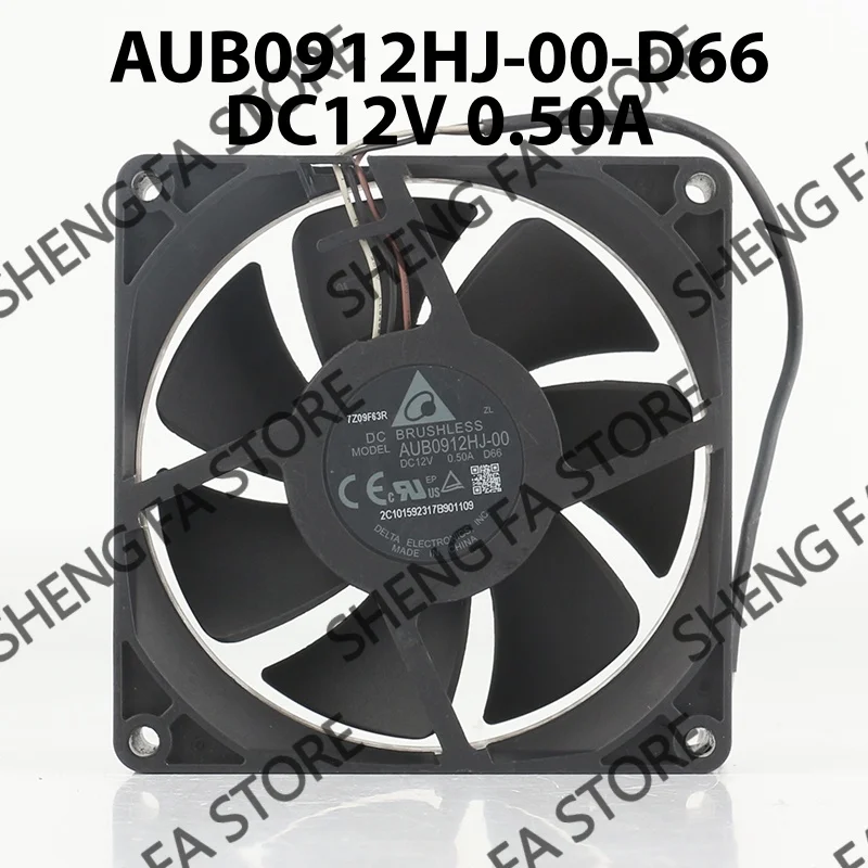 Delta 3-wire AUB0912HJ-00 5V 24V 48V DC12V 0.50A AC EC 9025 90X90X25MM 9CM PWM temperature control inverter Projector coolingfan