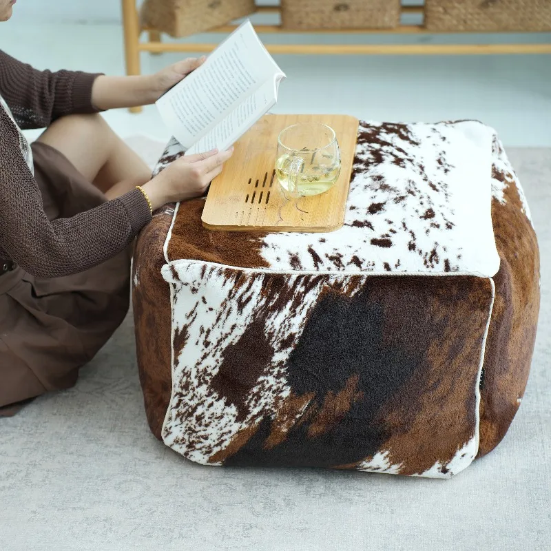 Moroccan Pouf Cover Ottoman Footstool Bean Bag Sofa Cover Unstuffed Living Room Bedroom Tatami Cushion Covers 35x45cm/40x50cm