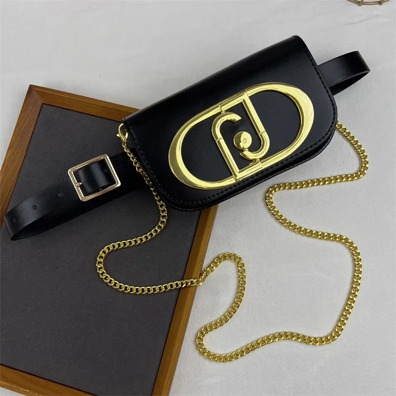 Women's Fashion PU Leather Gold Chain Bag Corset Female Cummerbund Coat Waistband Dress Decration Wide Belt  J609