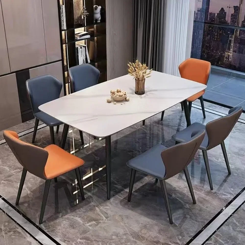 

Dining Table,47"Dining Table for 4,Marble Sintered Stone Tabletop,Strong Metal Leg Use for Dining Room Table,Kitchen Table