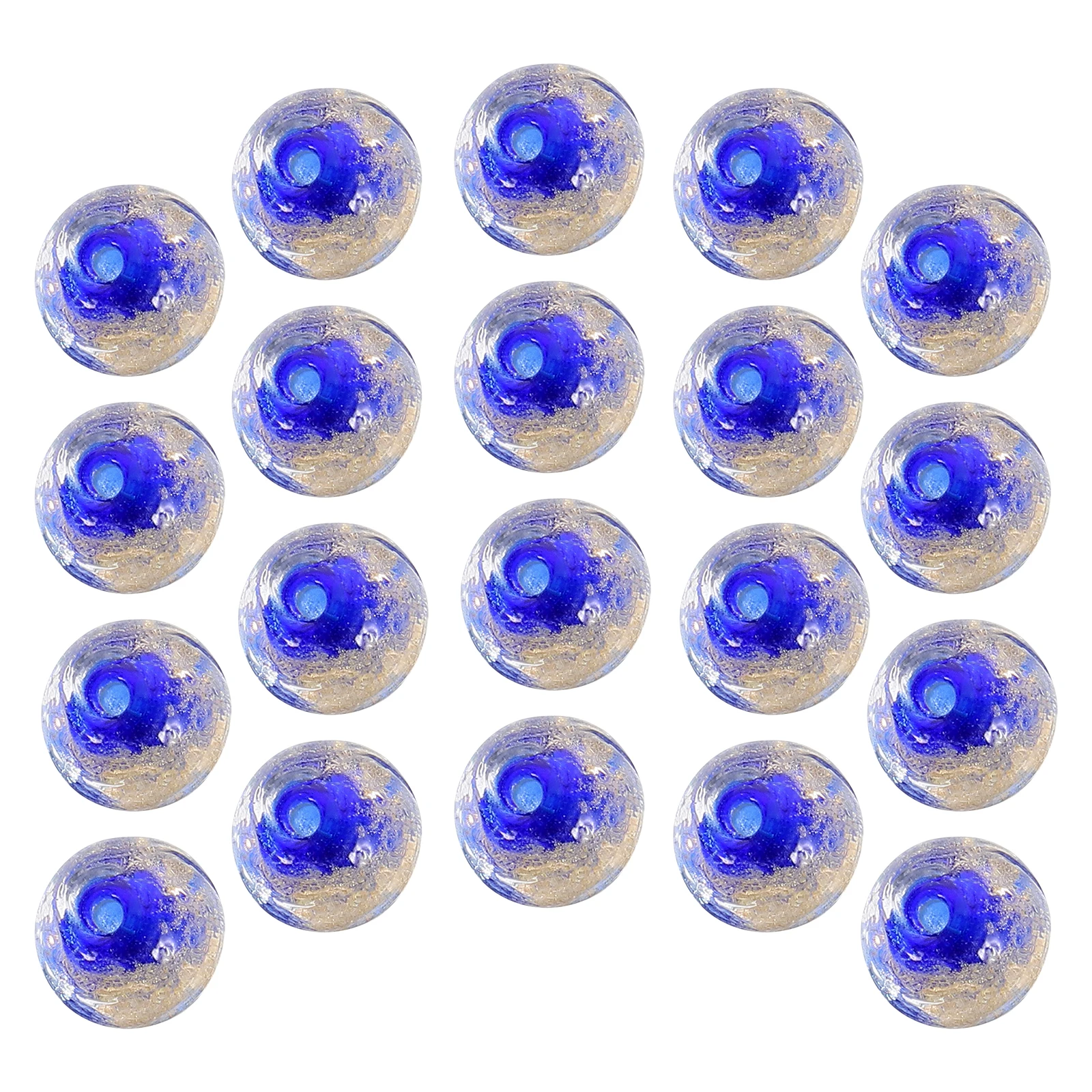 20 قطعة يتوهج في الظلام الخرز الزجاجي المستدير DIY بها بنفسك صنع المجوهرات الخرز ل أساور القلائد اكسسوارات للشعر الديكور