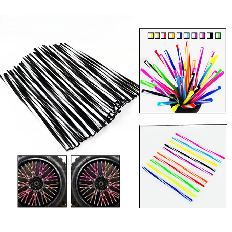 

Suitable for Huayang CQRMX6M4 Magician Motorcycle Modified Two-tone Front and Rear Wheel Rims Steel Wire Tube 36 Pieces