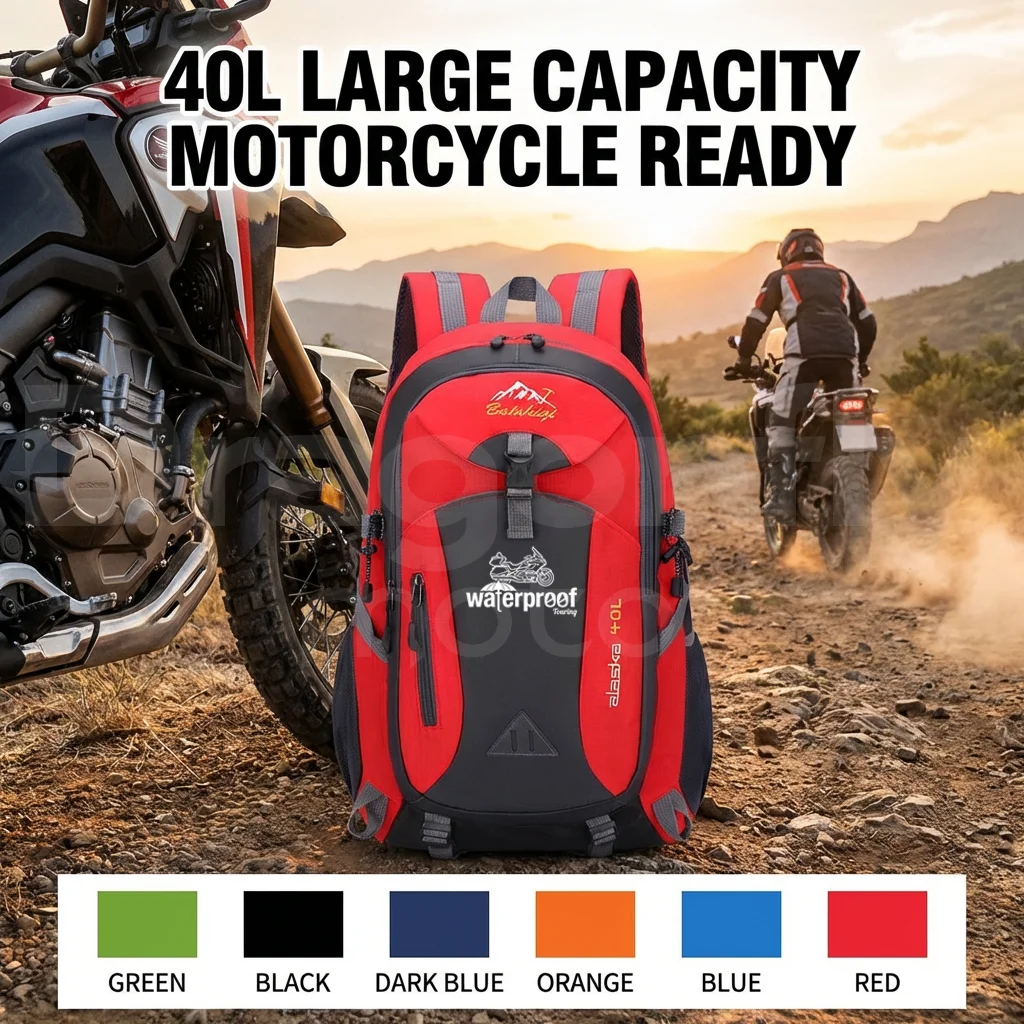

Для мотоциклов HONDA DREAMWING Navi 110 Navi 2016-2022, 40-литровая сумка для походов на открытом воздухе, спортивная сумка, рюкзак для отдыха и путешествий, большая вместимость