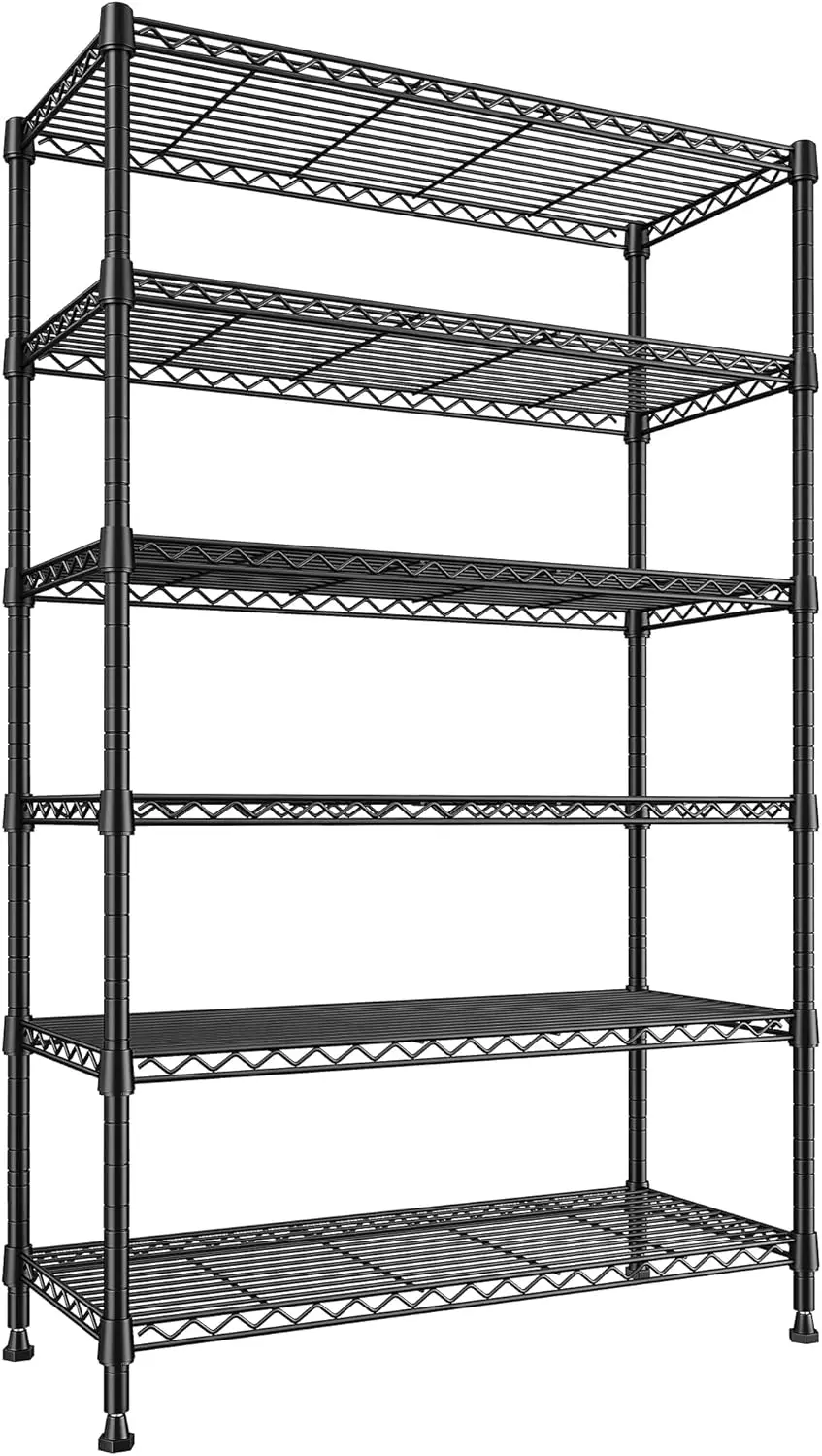 

71"H Storage Shelves 6 Tier Wire Shelving Unit 1200LBS Metal Shelves for Storage Shelf Adjustable Shelving Units and Storage