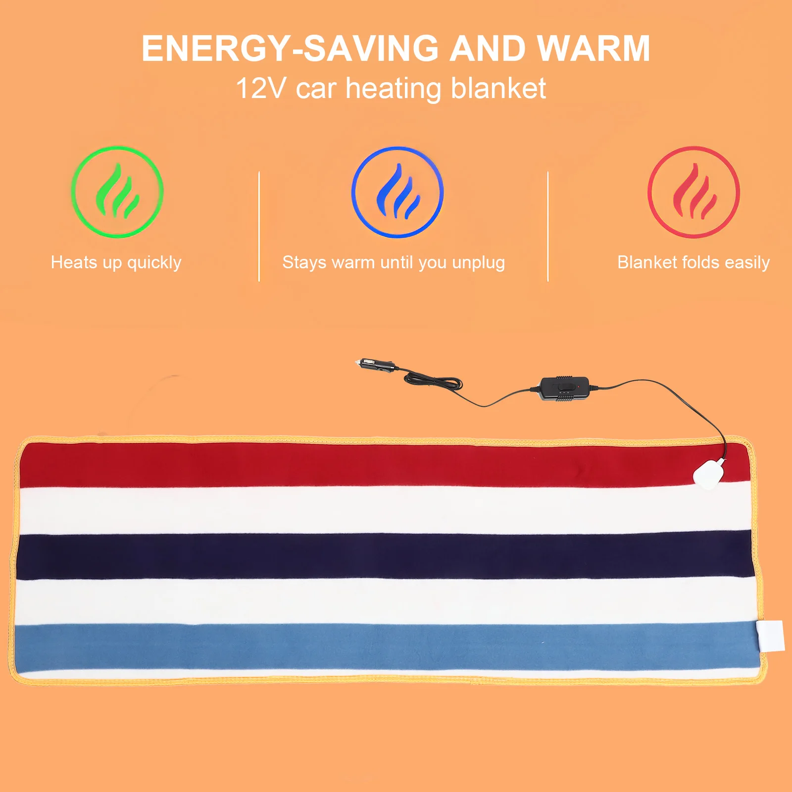 

Heated Throw Blanket Blankets Heating for Synthetic Fiber Automotive