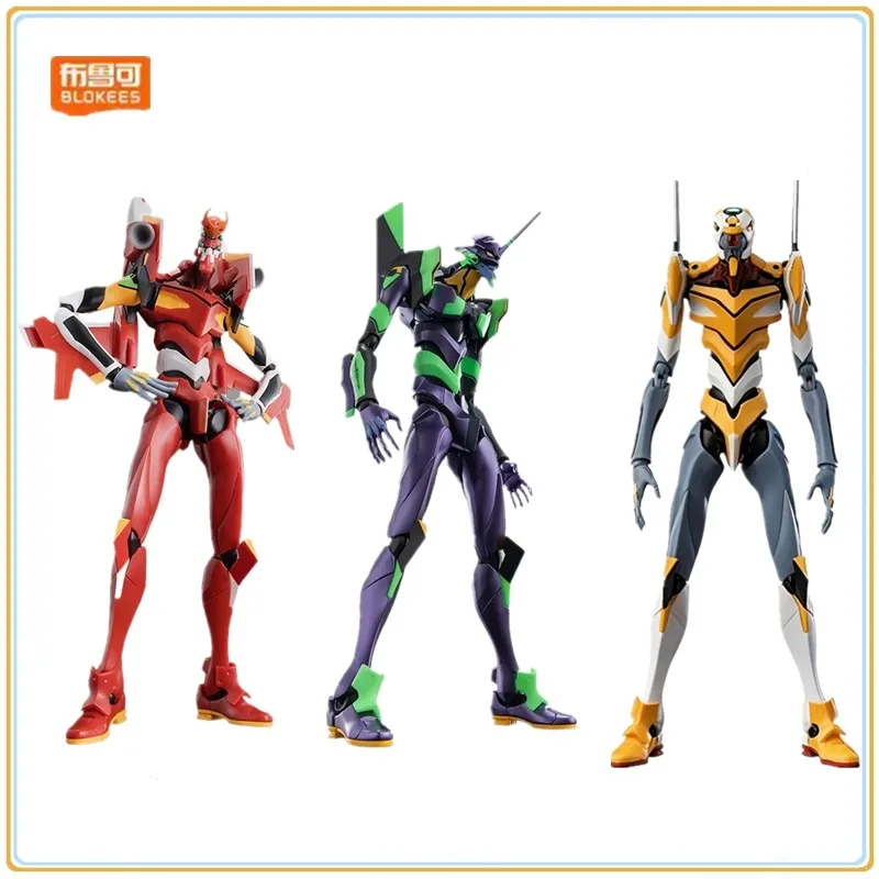 

BLOKEES Original EVANGELION-02 01 EVA NEON GENESIS EVANGELION Asuka Shinji Assembled Action Figure Anime Robot Armor Toys Gifts