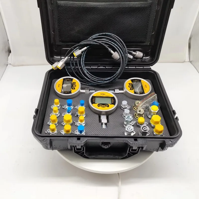 Excavator part excavator hydraulic pressure test kit 0-60Mpa pressure gauges for digital/Electronic hydraulic pressure test kit