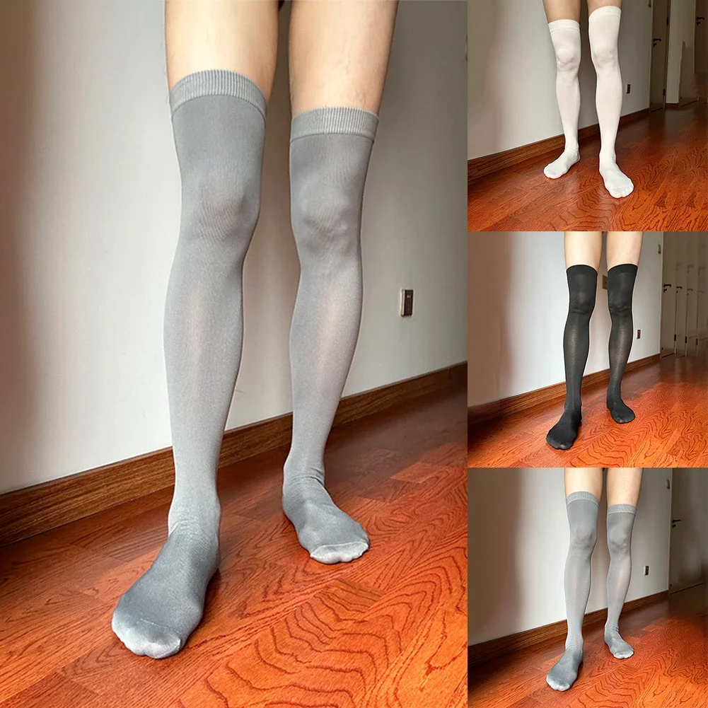 

Мужские длинные носки до колена, деловое эластичное праздничное платье, формальные хлопковые чулки выше колена для джентльменов