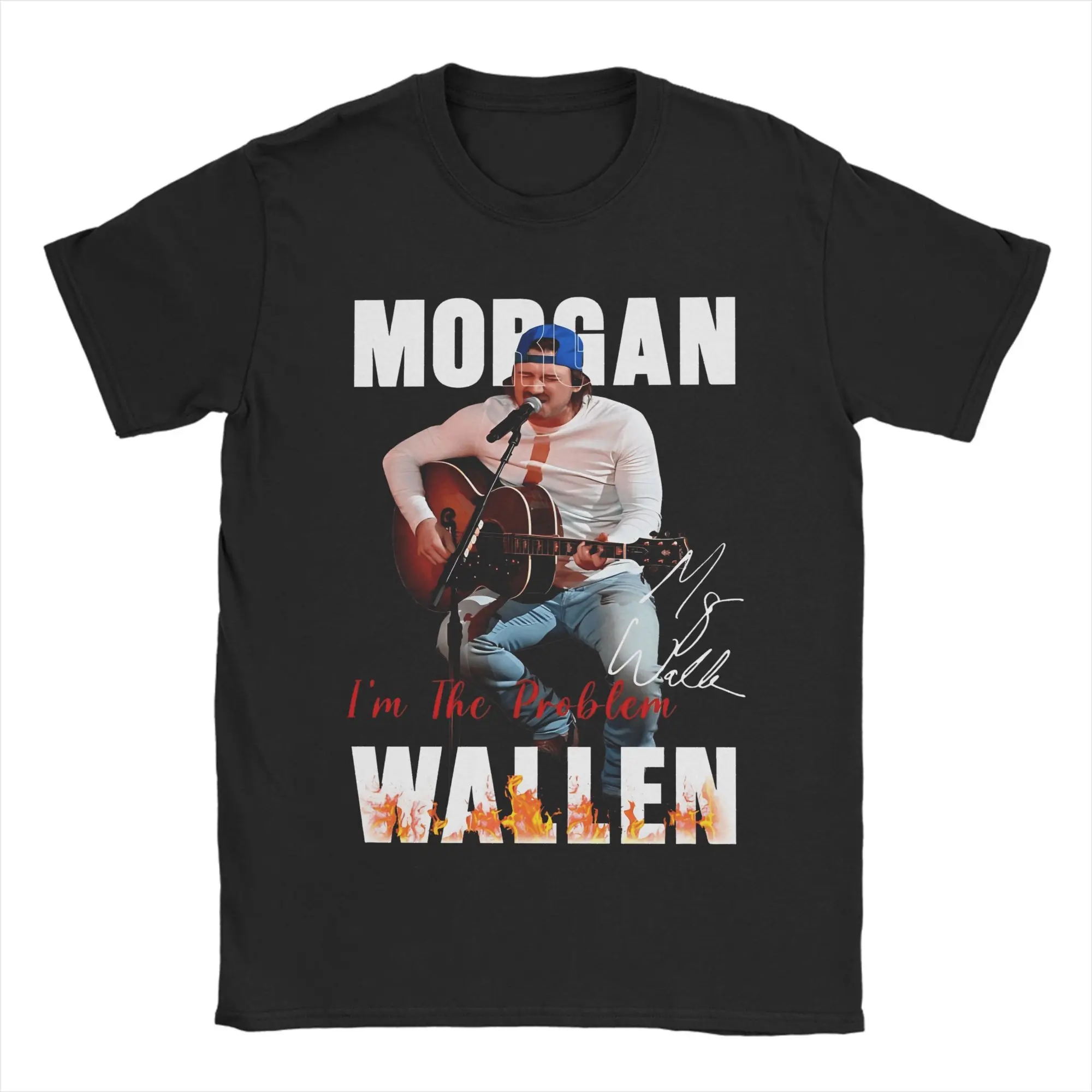 

Футболки для отдыха Singer Morgan Wallen, мужские хлопковые футболки с круглым вырезом, футболки с короткими рукавами, подарок на день рождения, топы