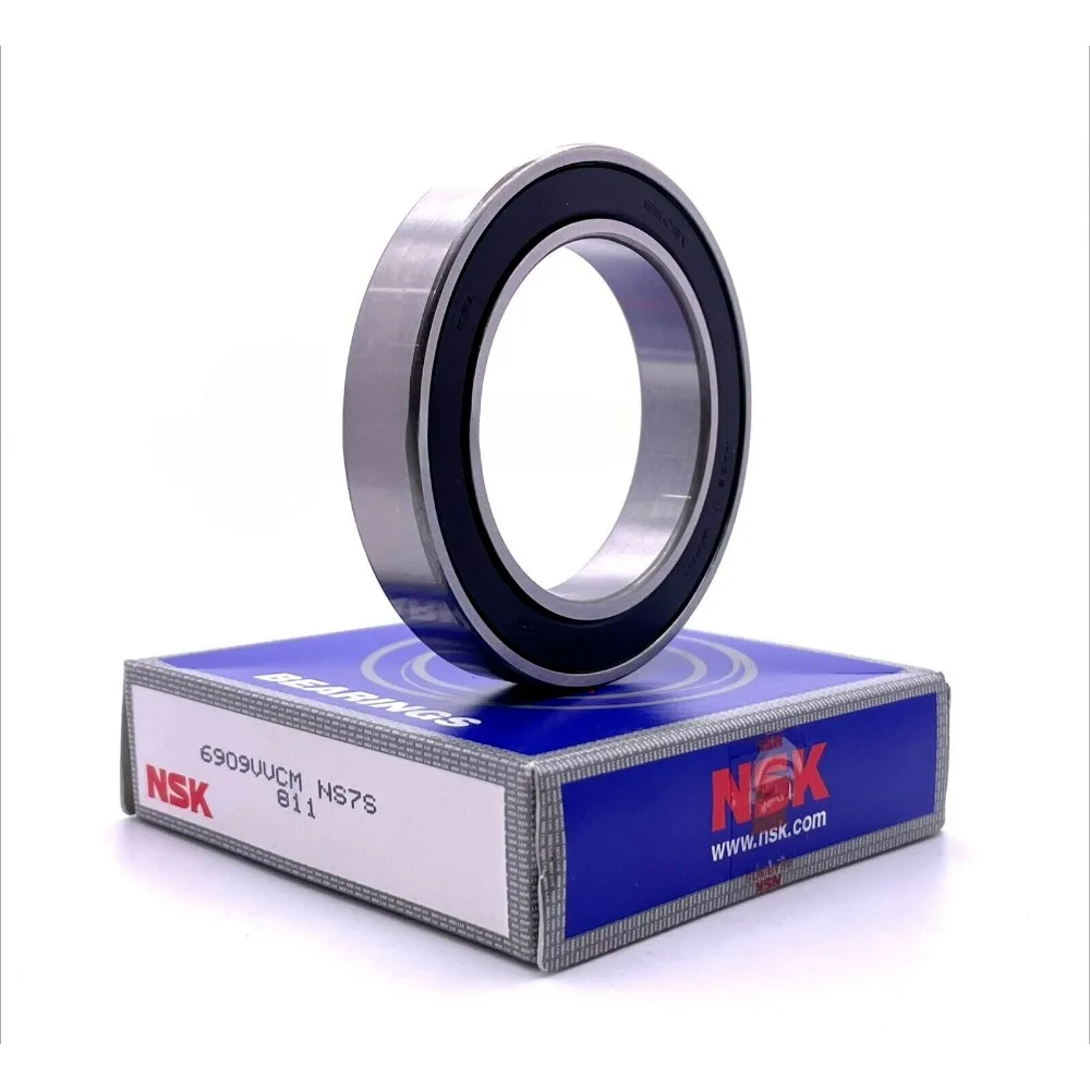 NSK 6909 VV CM Deep Groove Radial Ball Bearing 45x68x12mm 6909-2RS 6909RS 6909D