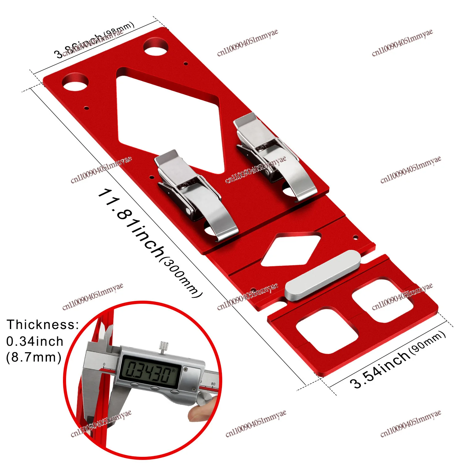 New 90 ° Right Angle Positioning Splint CNC Milling Stopper with Edge Rail Aluminum Stopper for Circular Saw