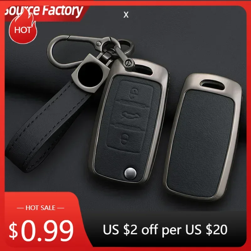 

Car Stickers Fashion Alloy Car Key Case Cover for VW Volkswagen Polo Tiguan Passat B5 B6 B7 Golf 4 5 6 MK6 Jetta Lavida Sko
