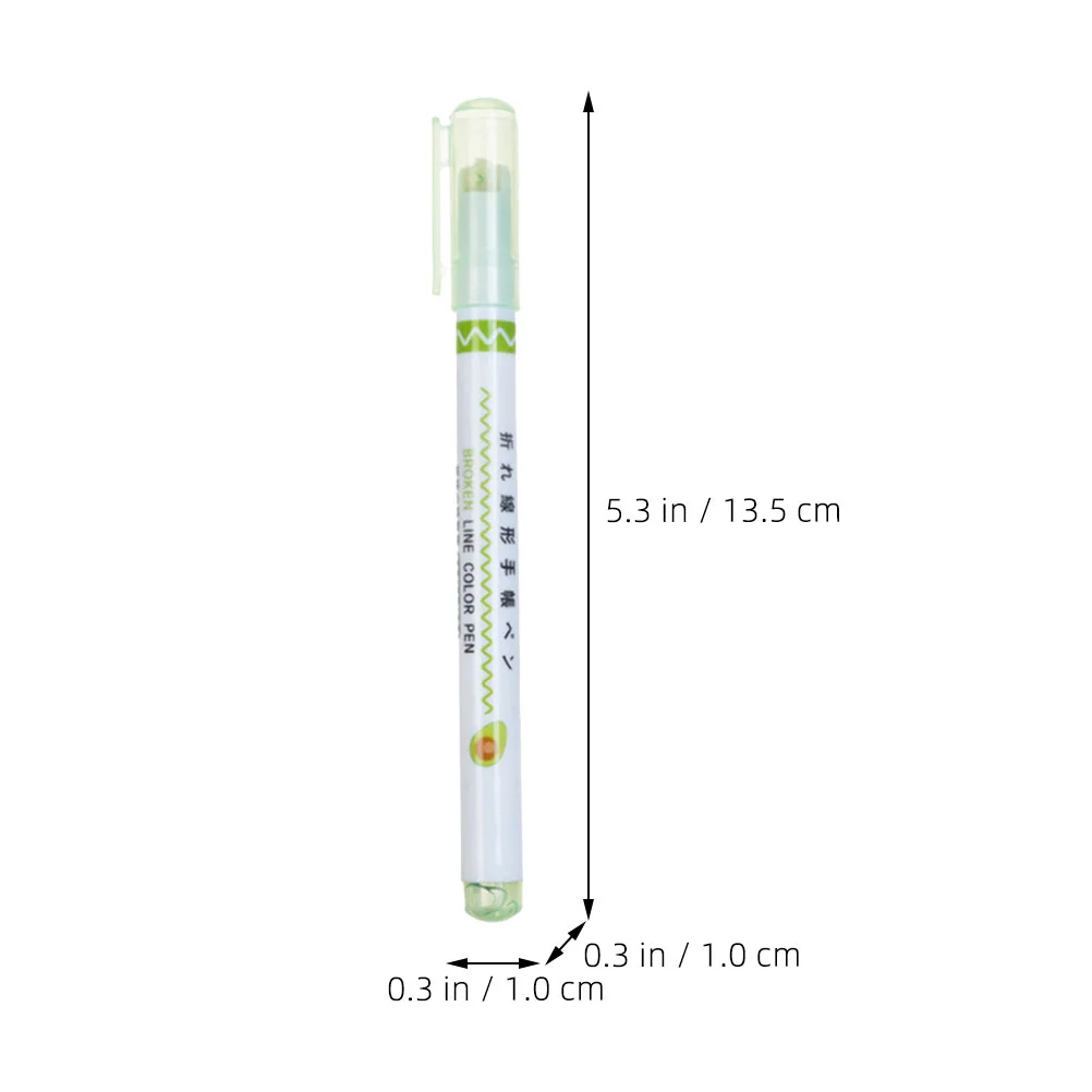 6-delige lineaire markeerstift Boek markeerstiften Tekenpennen Marker Bulk Flash Abs Kleurrijke kleuren Fancy Markers