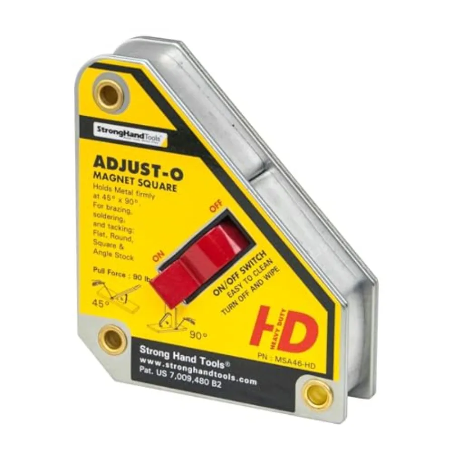 

MSA46-HD Adjust-O Heavy Duty Magnet Square On/Off Switches 65 lbs Pull Force 4-3/8" Length 3-3/4" Width 1-1/8" Height