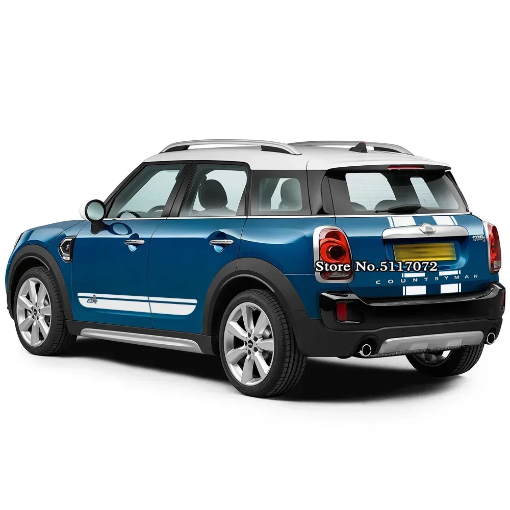 

Car Hood Stripes Trunk Bonnet Rear Body Kit Decor Door Side Stripe Skirt Sticker For Mini Cooper All4 Countryman F60 Accessories