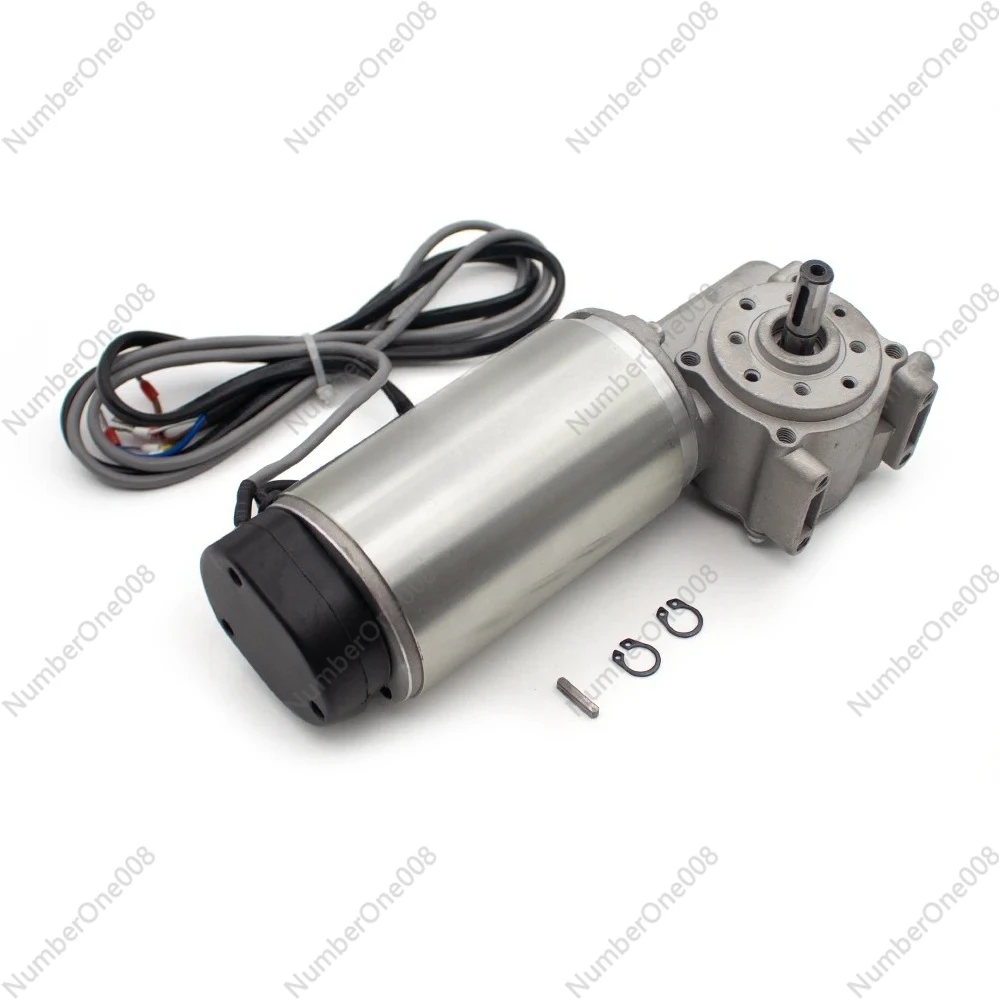 100W 24V DC Automatic Door Motor with Encoder, Worm Gear Reducer for Sliding Gate & Hotel Door System