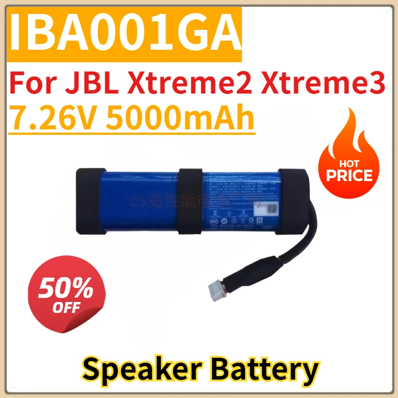 

7.26V 5000mAh IBA001GA Battery For JBL Xtreme2 Xtreme3 Replacement Rechargeable Speaker