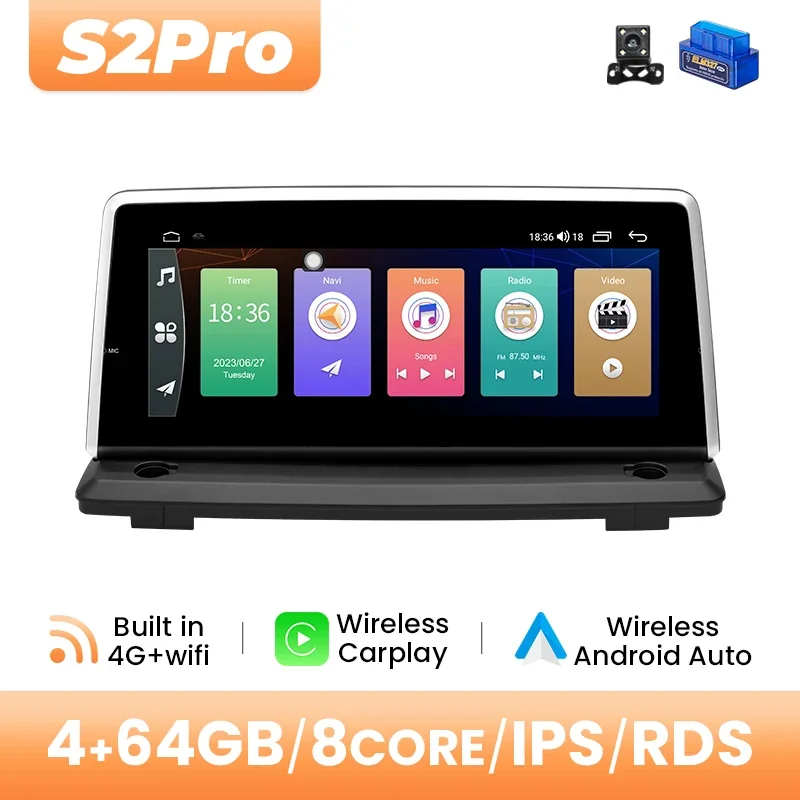 Draadloze Carplay Android 14 Autoradio Speler Voor Volvo XC90 2007-2013 Multimedia GPS Navigatie Stereo Audio 4G Wifi DSP RDS