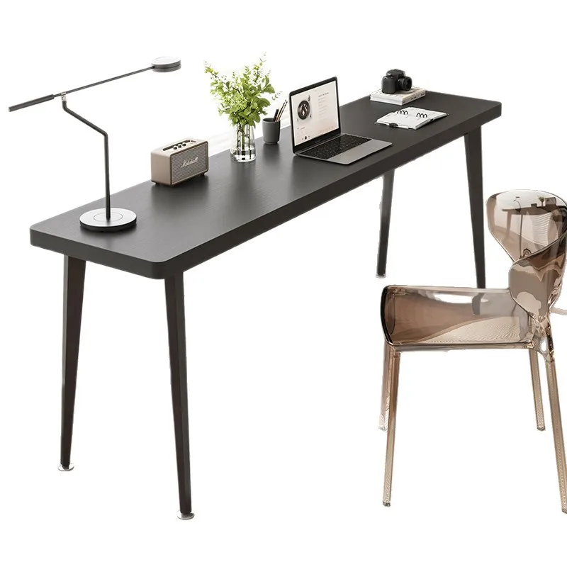 Solid wood long table simple office computer table household small apartment desk living room balcony study table workbench