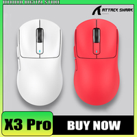 Attack Shark X3 Pro Wireless Mouse 4k Reciver Tri Mode Paw3395 Gaming Mouse Long Battery Life E-sports Mice Pc Gamer Accessories