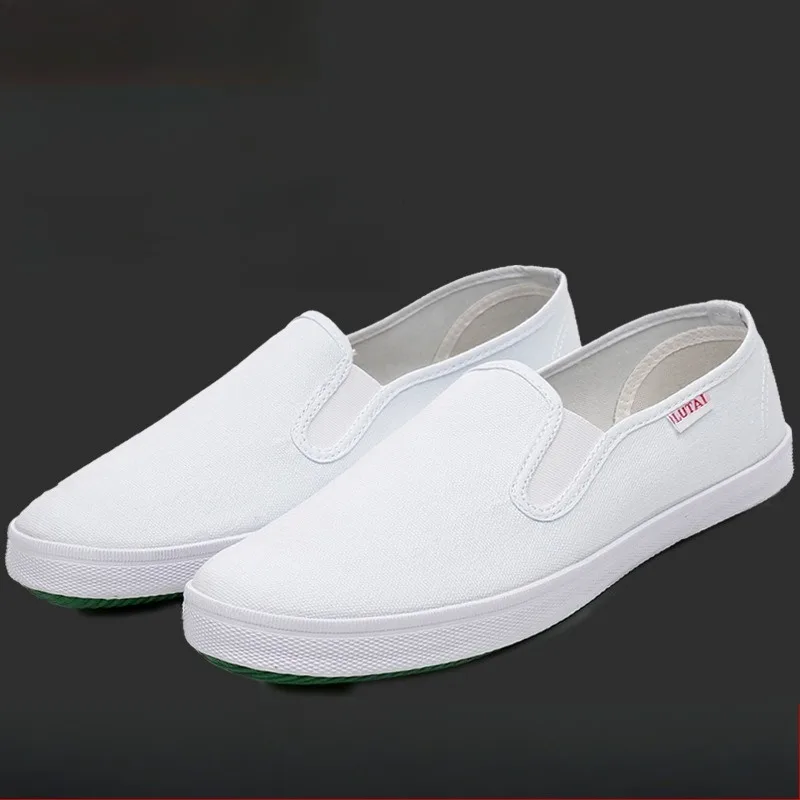 

Кроссовки унисекс Zapatillas Deportivas Hombre, дышащая повседневная обувь из хлопковой парусины, белая парусиновая обувь без шнуровки