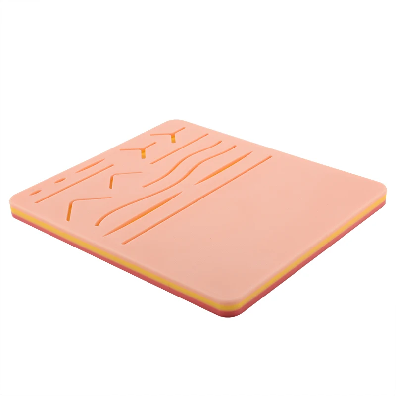 logo Multi-functional surgical suture silicone module teaching wound suture practice model simulation skin silicone pad