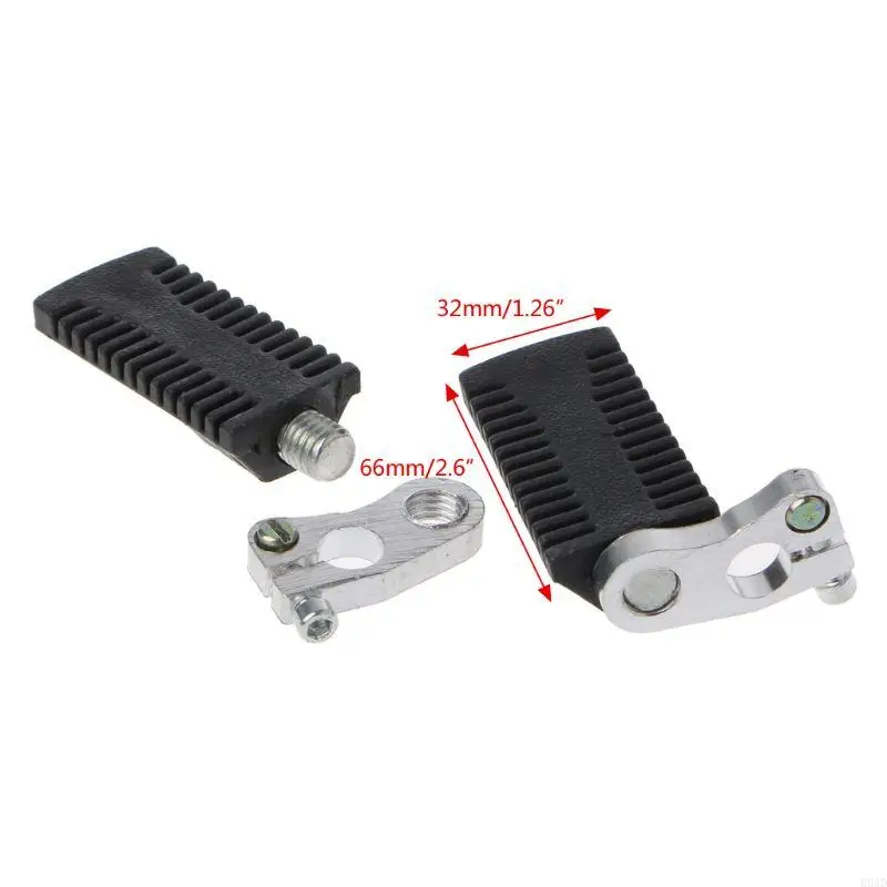 

094D E-bike Motorcycle Footrests Foot Pegs Rest Pedal For 47/49cc Pocket Dirt Bike 2x