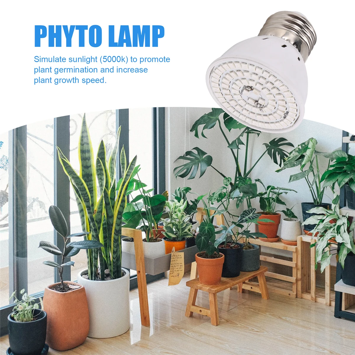 ABZV-E27 80 LED 植物成長ランプ LED フルスペクトル成長電球苗花植物ランプ屋内水耕植物用