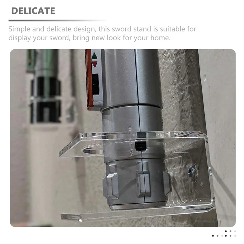 Lightsaber Stand Lightsaber Storage Stand Transparent Lightsaber Wall Mount Lightsaber Stan Wall Shelf Mount-ABPX view 3
