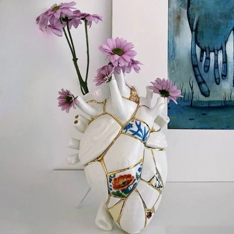 Ceramics Vases Unusual Shape Vase Table Center Luxury Aesthetic Flower Bottle Elegant Wedding Centerpiece Decorative Flowerpot