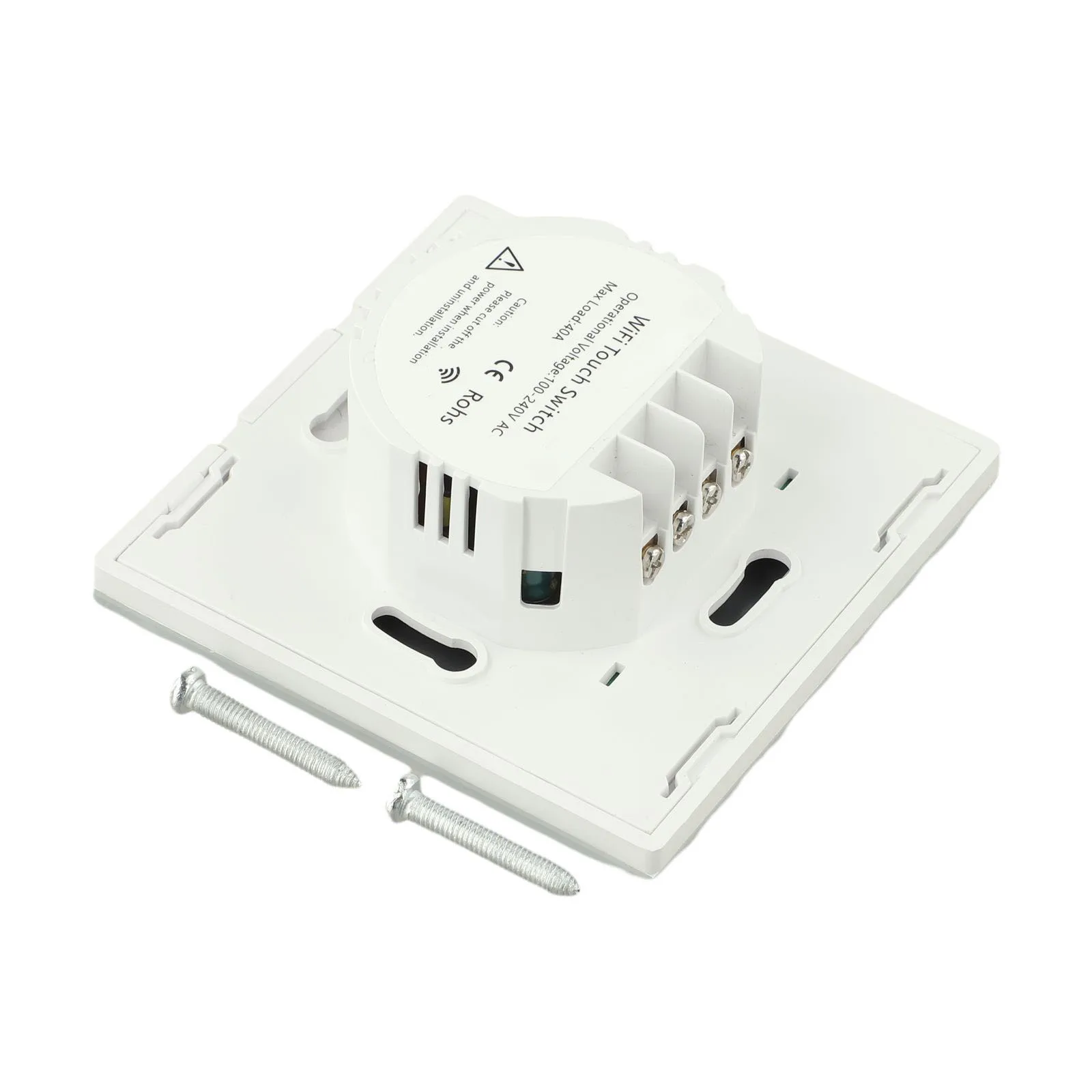 

For Bathroom Boiler Black Touch Panel Switch Wifi Smart Boiler Control Switch Water Heater Control 40A Current Rating