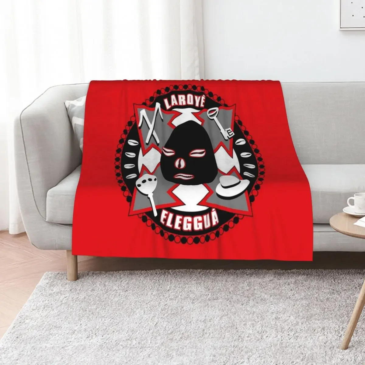 

Eleggua the Guardian Throw Blanket Summer Beddings Large Camping Summer Blankets