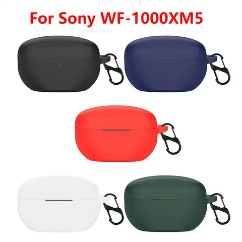 2023 New For Sony WF-1000XM5 Wireless Bluetooth Earphone Protective Case Soft Silicone Cover Shockproof Shell For WF1000XM5 Case