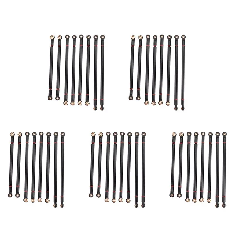 

ABJA-40 шт./лот, металлические соединительные стержни, колесная база 313 мм, подходят для радиоуправляемых краулеров Axial SCX10 1/10, запчасти для автомобилей