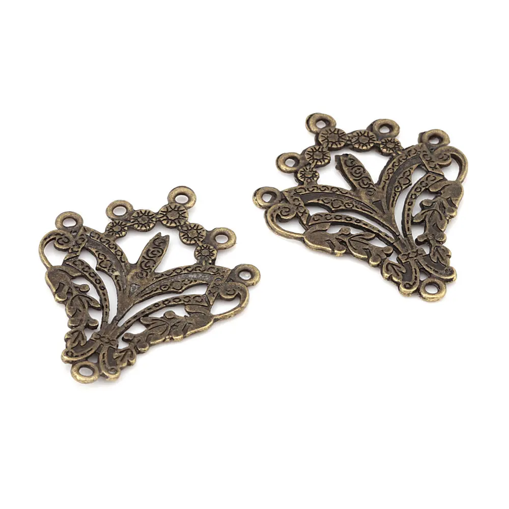 10PCS Antique Bronze Antique Silver Zinc Alloy Earrings Charms Diy Jewelry Making Supplies Earrings Accessories for Women