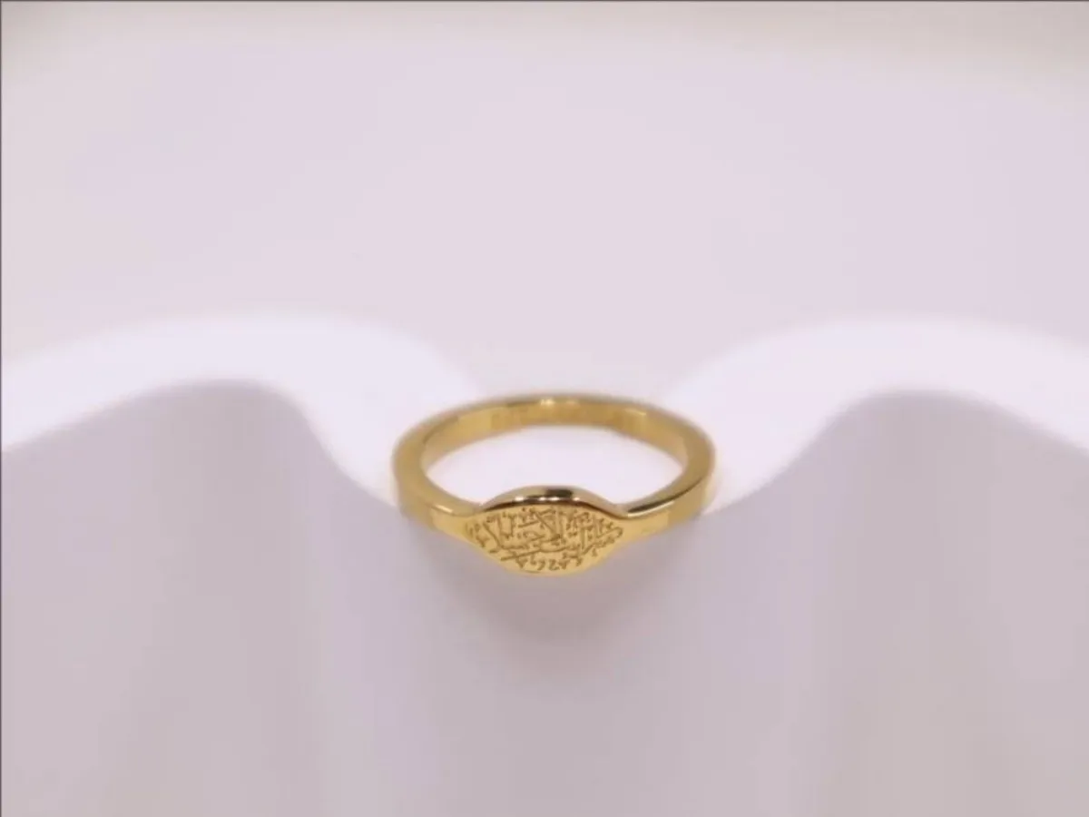 18k Gold Plated Stainless Eye Shape Ring Ramadan Jewelry Arabic Jewelry Eid Gift Gift for Her Islamic Dainty Meaningful Ring