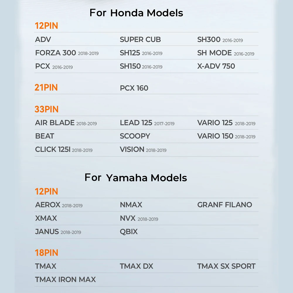 XHORSE XDKP92GL Motorcycle Adapter For VVDI Key Tool Plus/Key Tool MIDI For Honda For Yamaha Fit a Wide Range of Smart Key Model