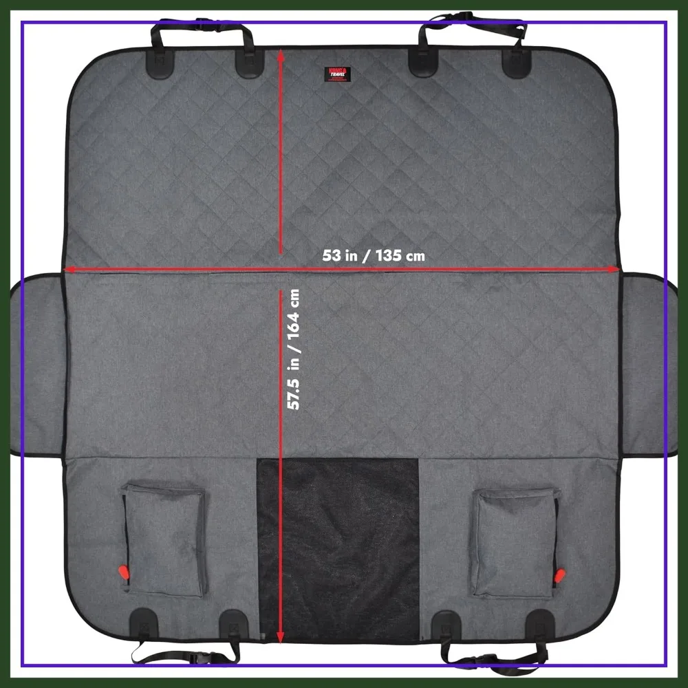 

2-in-1 Dog Car Seat Cover & Hammock for Cars & SUV's - Waterproof, Non-Slip, Mesh Window