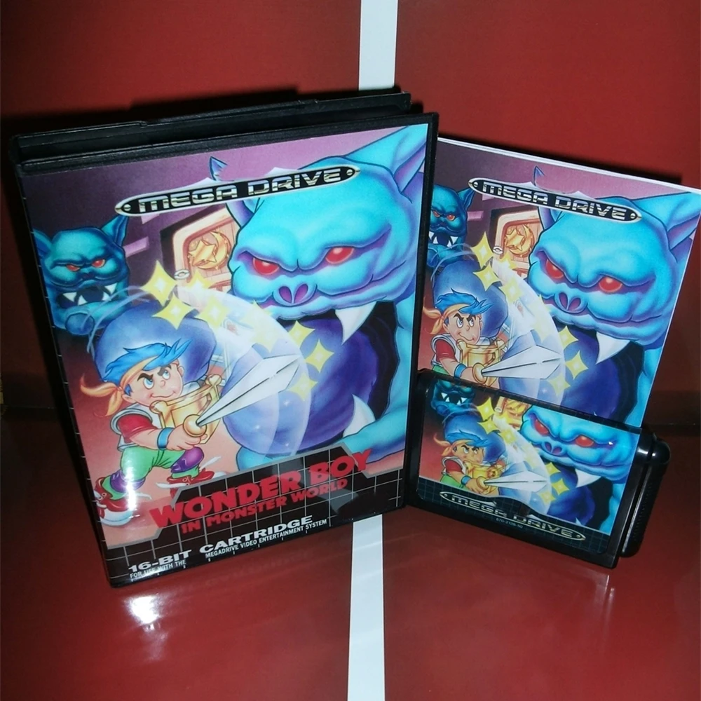 

New Arrival Wonder Boy in Monster World 16bit MD Game Card With Retail Box & Manual Book For Sega Mega Drive/ Genesis