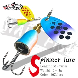 WALK FISH Novo 1 # -5 #   5g 6g 8g 9g 11g Metal Isca De Pesca Spinner Isca De Alta Qualidade Iscas Duras Gancho Agudo Equipamento De Pesca Para Pique