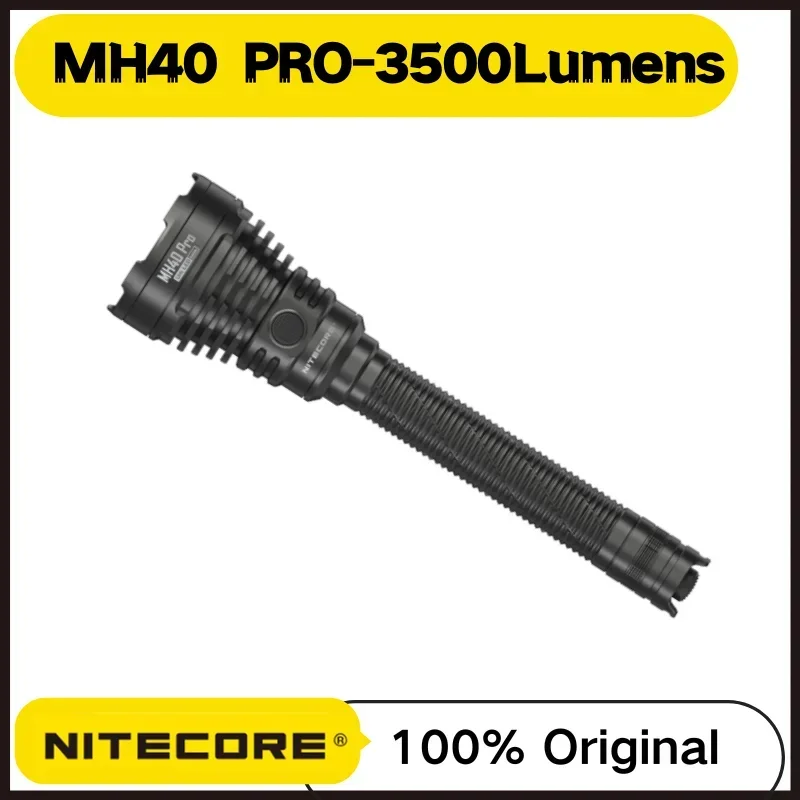 NITECORE MH40 PRO 3500Lumens UHi 40 LED Wireless Remote Switch USB-C Rechargeable Flashlight  With 10000mAh Battery