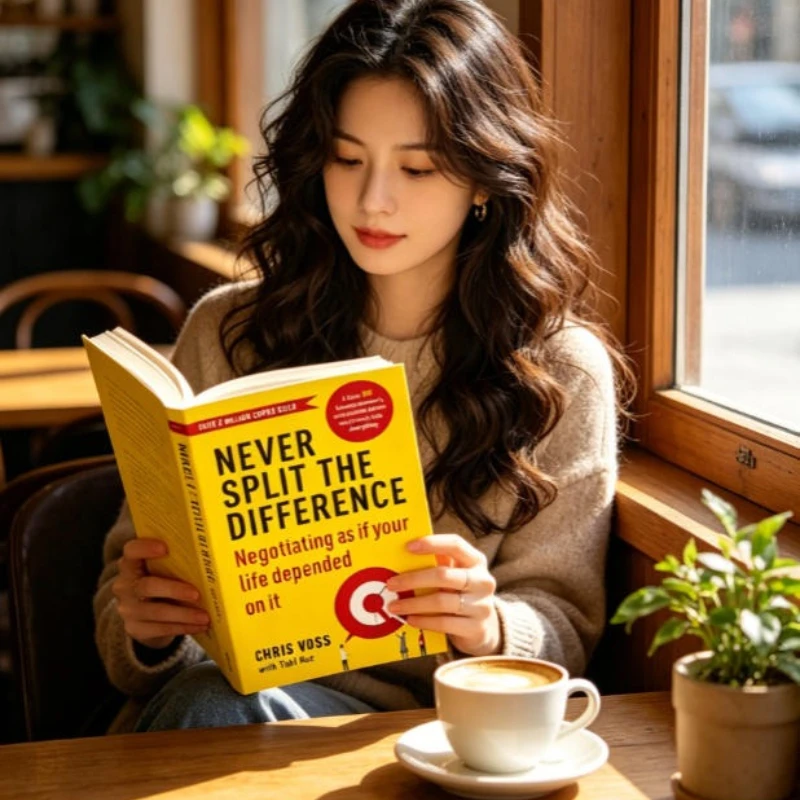 

Never Split The Difference By Chris Voss Books In English for Adults Negotiations Emotional Intelligence New Listing