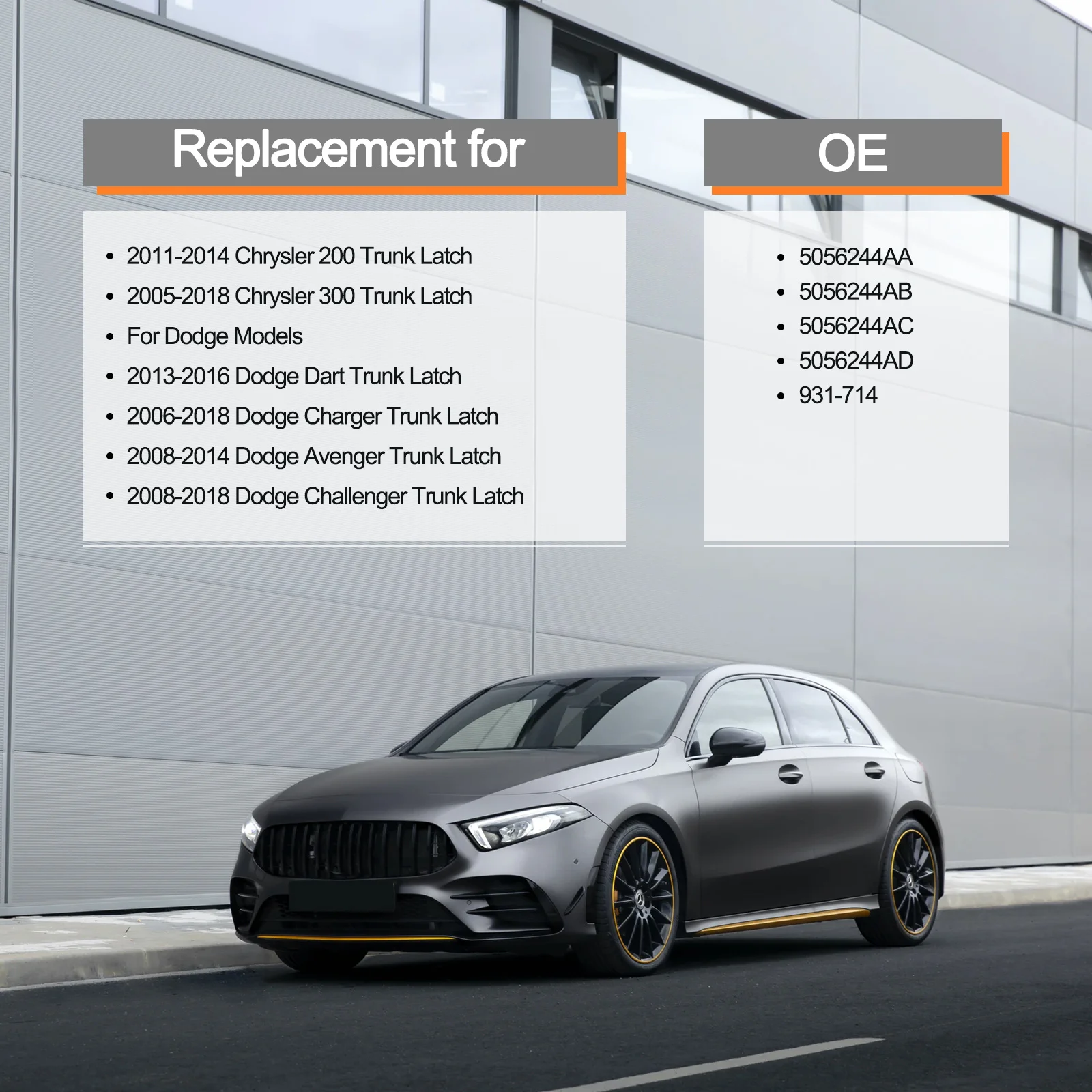 مشغل قفل صندوق السيارة 5056244AA لـ 2011-2017 كرايسلر 200/300 وشاحن دودج/تصلن/المنتقم/دارت #5