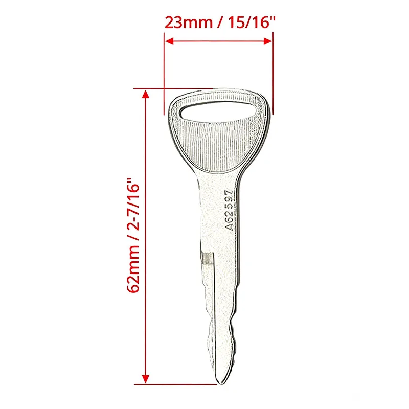 1/3/5/10PCS A62597 Forklift Key Heavy Equipment Ignition Keys For 57591-23330-71 575912333071 A62597 Toyota Forklift