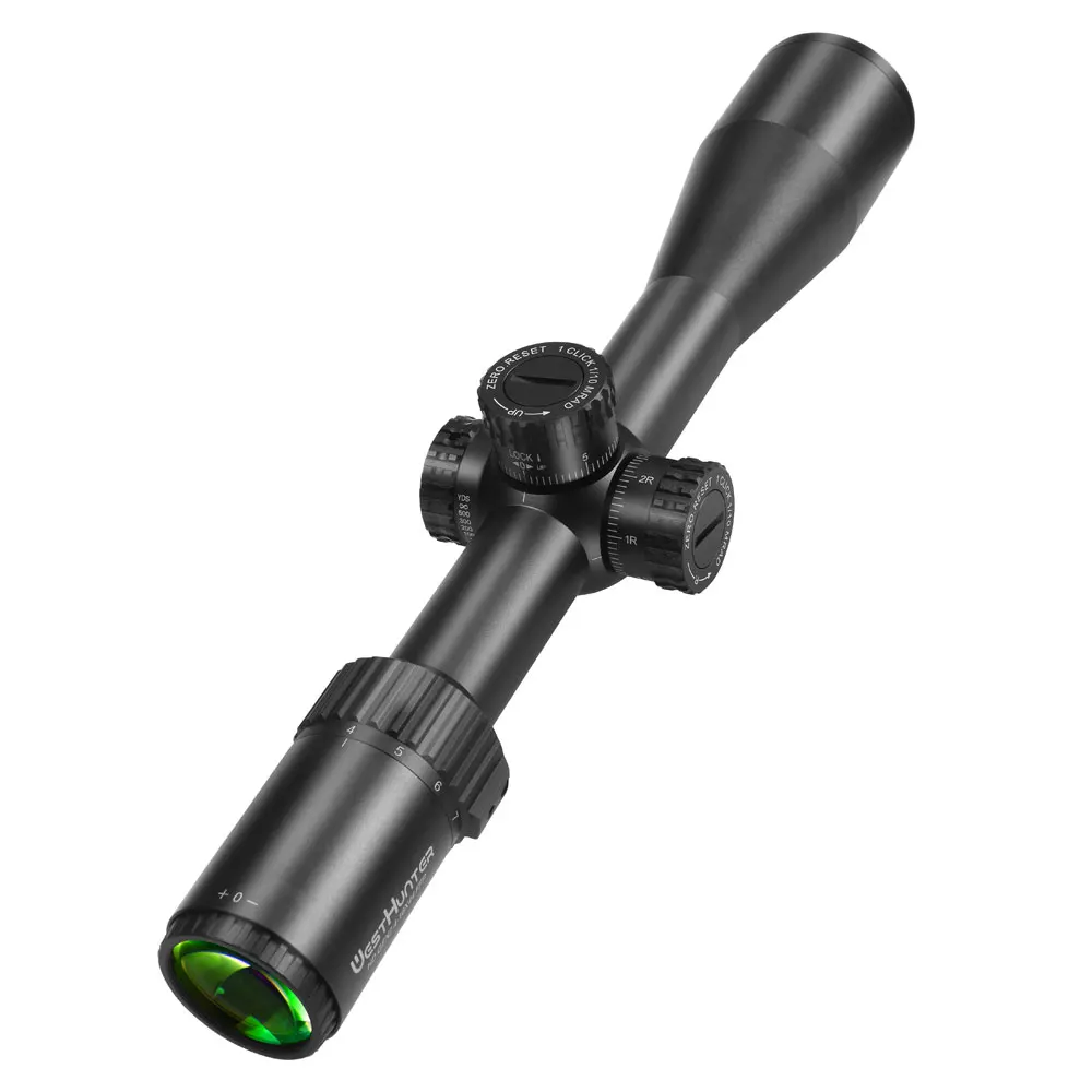 Imagem -02 - Westhunter-hunting Scope com o Primeiro Avião Focal Tactical Riflescope Zero Reconjunto Visão Óptica Tiro ao Alvo hd Gen2 416x44 Ffp