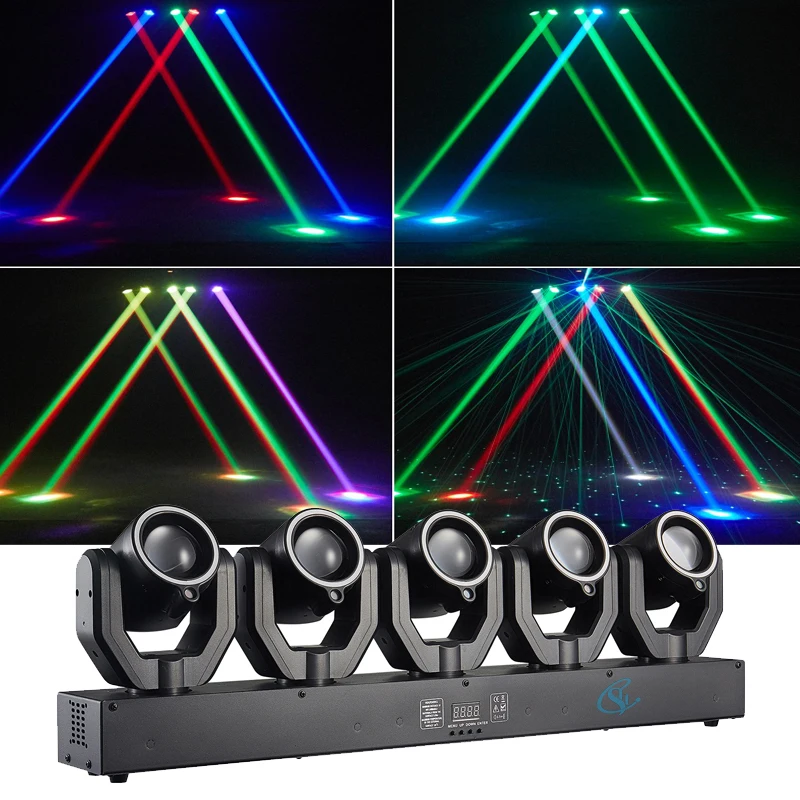 180W LED Moving Head Beam Lights RGBW 4IN1 With DMX512 Multicolor Stage Professional Lighting for DJ Disco Bar Party