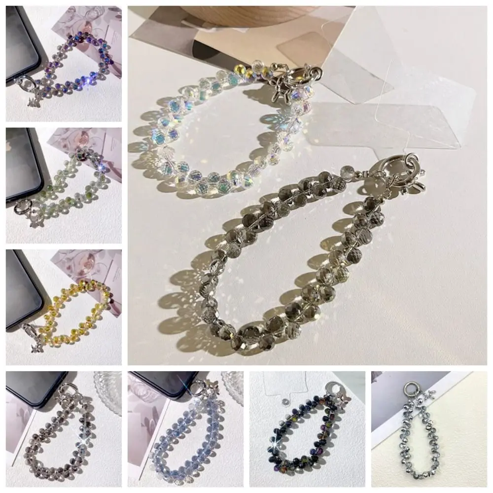 

With Dog Crystal Bead Phone Strap Wrist Chain Color Rhinestone Cell Phone Chain Luxury Handheld Mobile Phone Lanyard