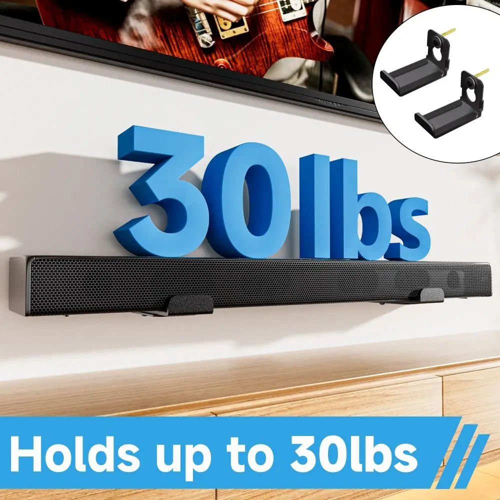 

2pcs Heavy Duty Speaker Wall Mount L Metal Bracket Easy Setups Floating Rack Universal Adjustable Speaker Holder Center Channel