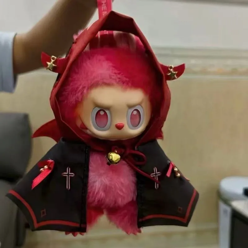 

Labubu I II Dolls Cool Clothes Halloween Pumpkin Accessories With Hat Korea Kpop Exo Clothing Plush Doll'S Clothes DIY Gifts